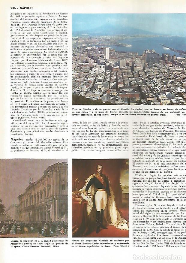Postkarten: LAMINA MONITOR 0515: Vista de Napoles y Napoleon III - Varios