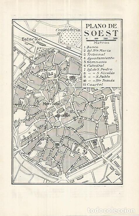 Cartoline: LAMINA ESPASA 33146: Plano de Soest, Alemania - Varios