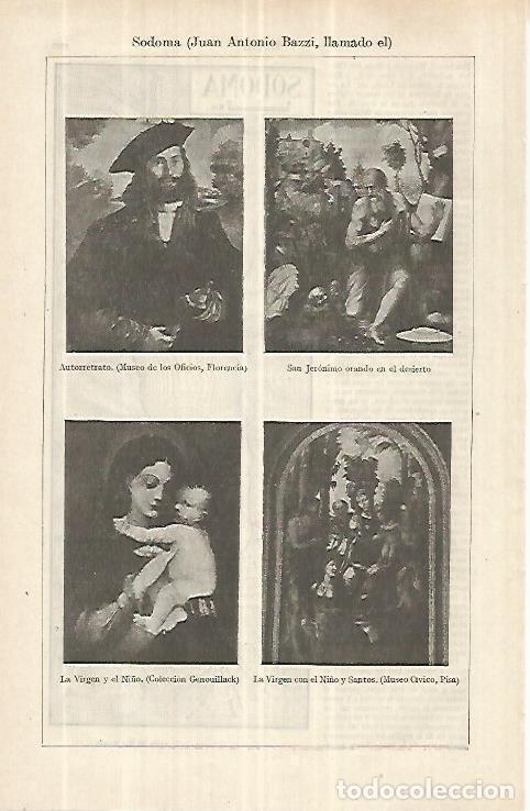 Postcards: LAMINA ESPASA 33141: Autorretrato, San Jeronimo orando en el desierto, La Virgen y el Ni&ntilde;o y La Virg