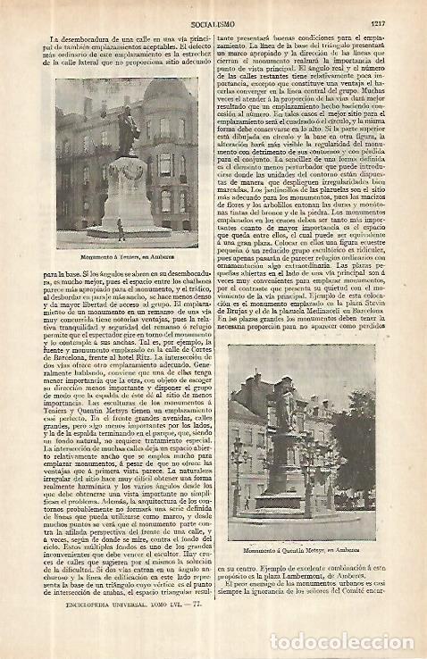 Cartes Postales: LAMINA ESPASA 33139: Monumento a Teniers en Amberes - Varios
