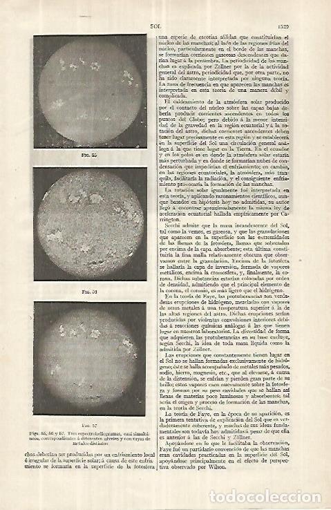Cartes Postales: LAMINA ESPASA 33162: Espectroheliogramas - Varios