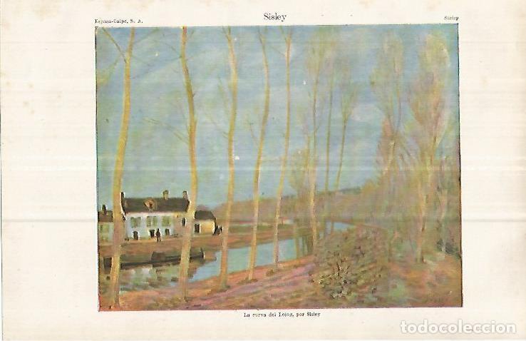 Postkarten: LAMINA ESPASA 33087: La cueva del Loing, por Sisley - Varios