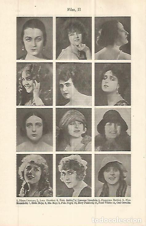 Postales: LAMINA ESPASA 32698: Actrices de Hollywood de la decada de los 20 - Varios
