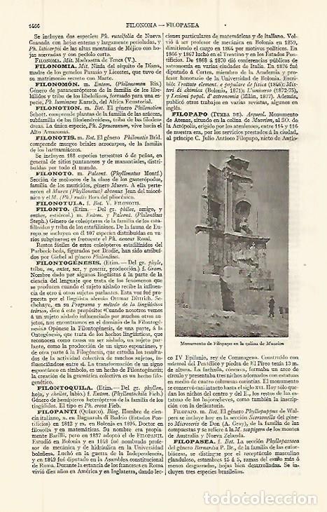 Postales: LAMINA ESPASA 32707: Monumento de Filopapo en Atenas - Varios
