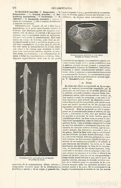 Cartes Postales: LAMINA ESPASA 32874: Ornamentacion paleolitica de un harpon - Varios