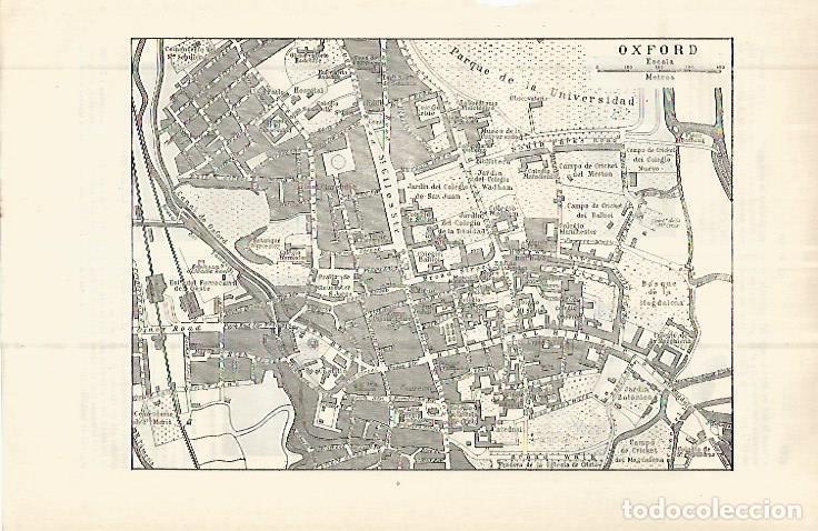 Postales: LAMINA ESPASA 32850: Plano de Oxford - Varios