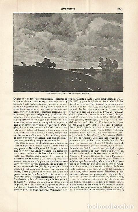Postales: LAMINA ESPASA 32839: Dia tormentoso, por J. F. Overbeck - Varios