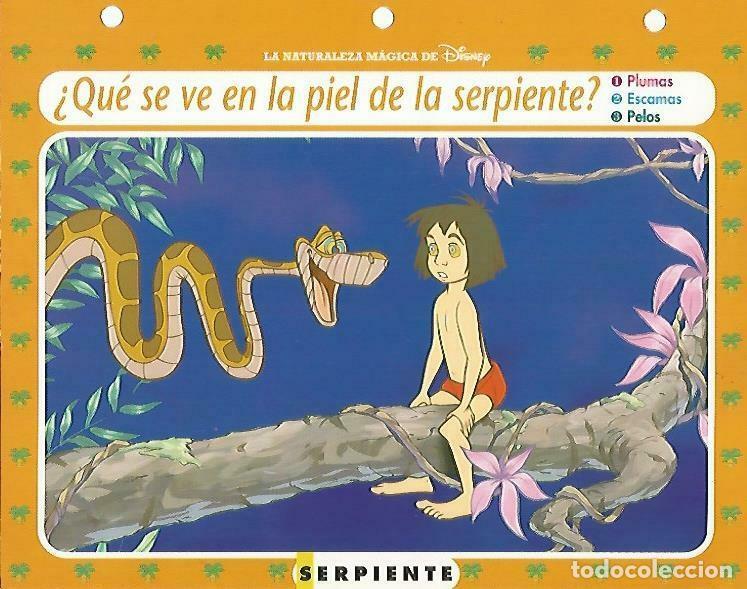 Postkarten: LAMINA 14089: Serpiente. Secretos de la jungla con Mowgli - Varios