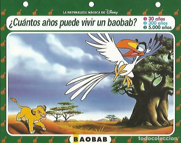 Postais: LAMINA 14138: Baobab. Secretos con el Rey Leon - Varios