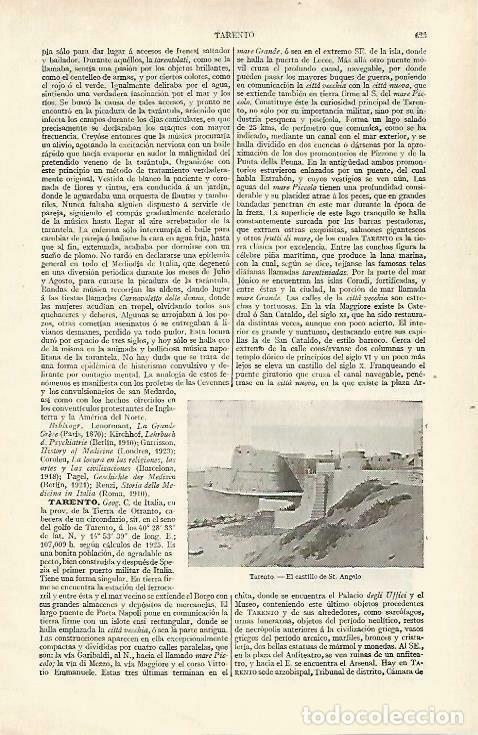Postais: LAMINA ESPASA 33452: Castillo de Saint Angelo en Tarento, Italia - Varios