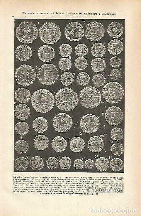 Postais: LAMINA ESPASA 33636: Monedas de los Ducados de Brabante y Limburgo - Varios