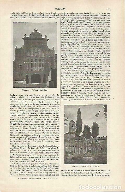 Postkarten: LAMINA ESPASA 33481: Teatro Principal de Terrassa, Barcelona - Varios
