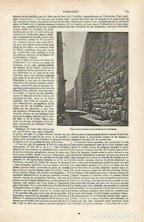 Postkarten: LAMINA ESPASA 33476: Muralla de Tarragona - Varios