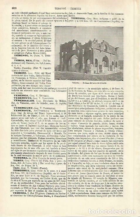 Cartoline: LAMINA ESPASA 33582: Arco del triunfo de Tebessa, Argelia - Varios