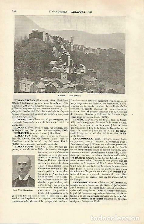 Cartoline: LAMINA ESPASA 33285: Vista general de Limana, Italia - Varios