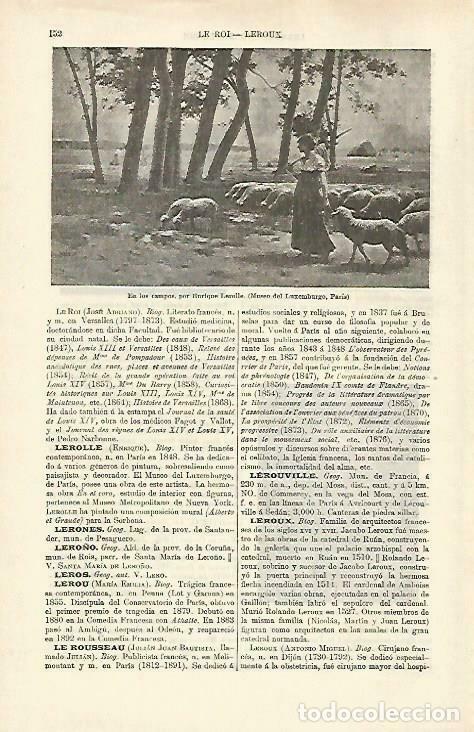 Cartes Postales: LAMINA ESPASA 33208: En los campos, por E. Lerolle - Varios
