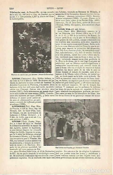 Postais: LAMINA ESPASA 33375: Martirio de San Livino, por Rubens - Varios