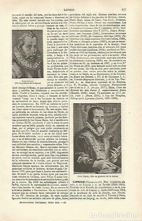 Cartoline: LAMINA ESPASA 33331: Justo Lipsio - Varios