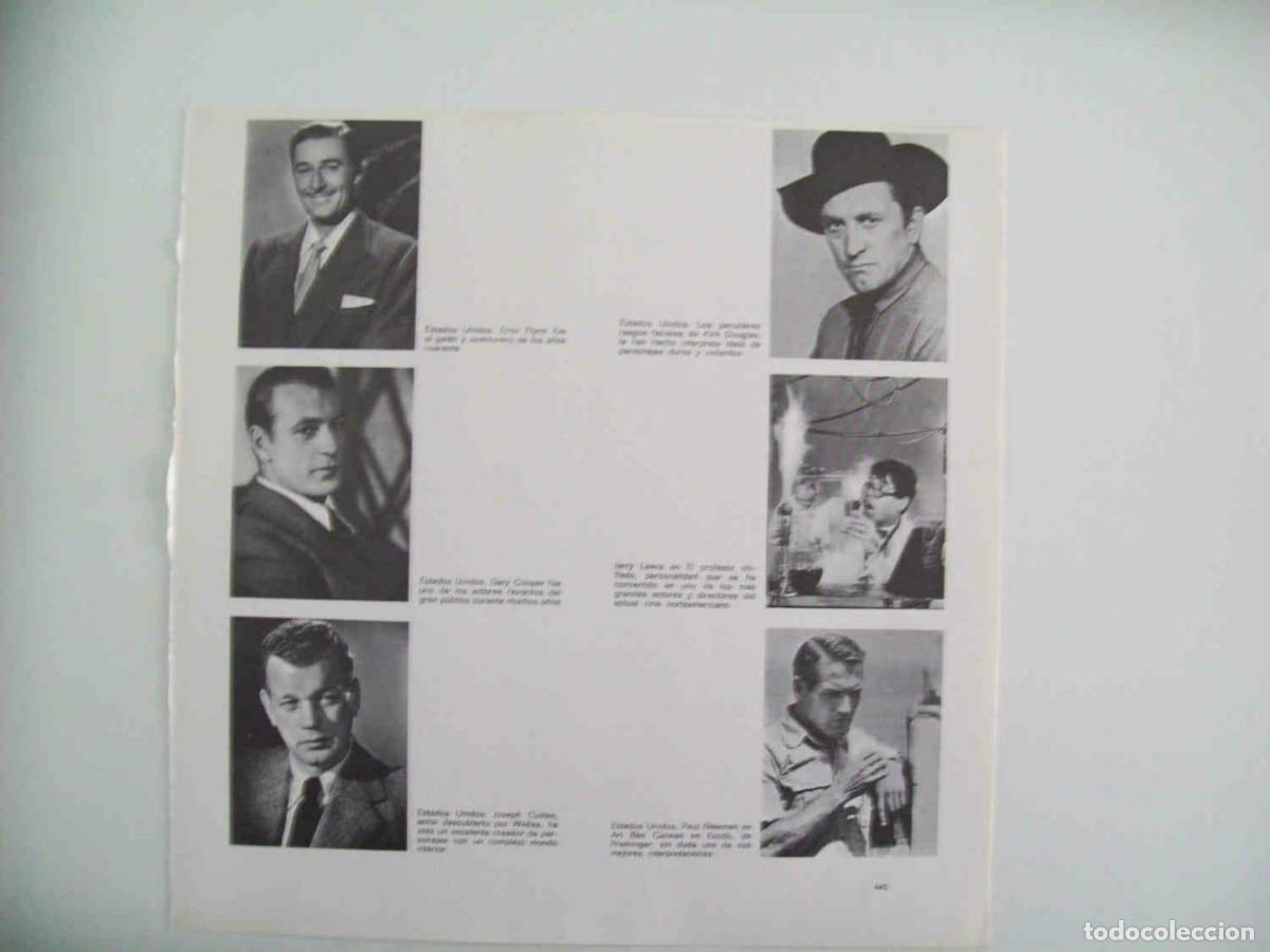 Postais: LAMINA 14320: Errol Flynn, Gary Cooper, Kirk Douglas, Jerry Lewis, Paul Newman y Joseph Cotten - VVA