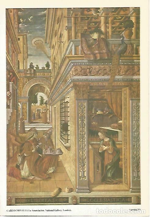 Postais: LAMINA 14527: La Anunciacion, por C. Crivelli - VVAA
