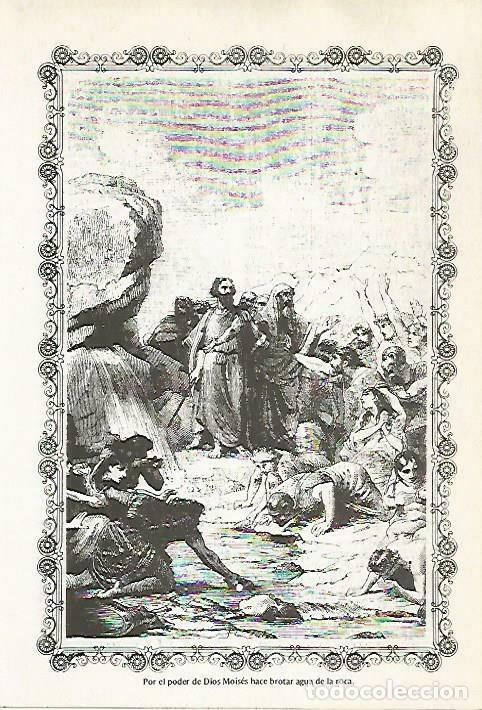 Cartes Postales: LAMINA 14491: Moises hace brotar agua de la roca - VVAA