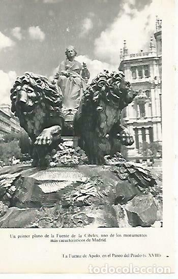 Postkarten: LAMINA 14426: Fuente de La Cibeles, Madrid - Lorenzo Lopez Sancho, dibujos de Go&ntilde;i