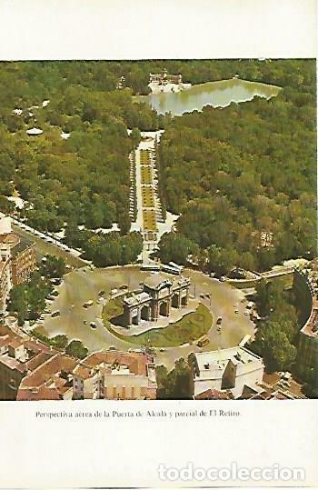 Postkarten: LAMINA 14423: Vista aerea de la Puerta de Alcala, Madrid - Lorenzo Lopez Sancho, dibujos de Go&ntilde;i