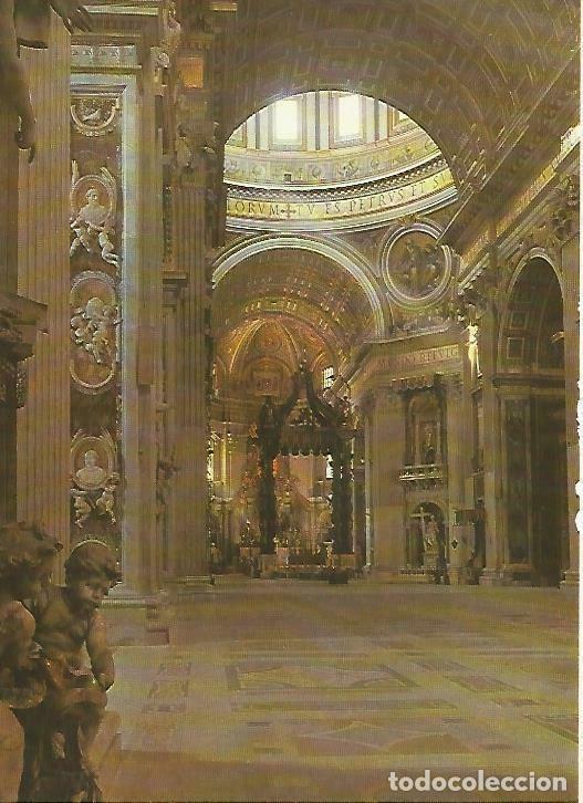 Postales: LAMINA 14862: Interior de San Pedro del Vaticano - VVAA