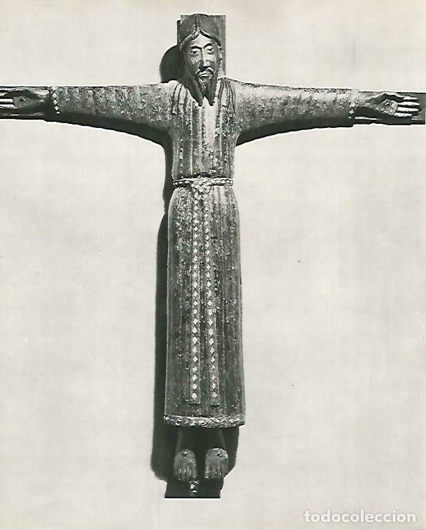 Cartoline: LAMINA 14720: Cristo, escultura romanica en Beget - Estanislau Torres. Fotografias de Francesc Catal