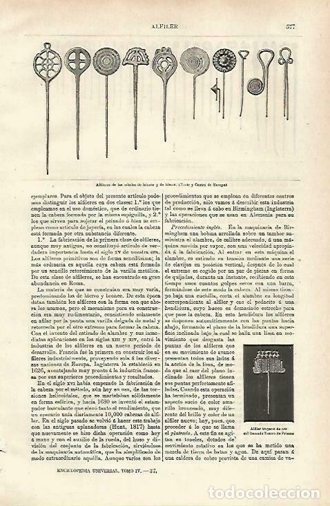 Postcards: LAMINA ESPASA 33728: Alfileres de bronce y hierro - Varios