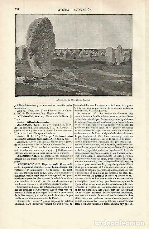 Postales: LAMINA ESPASA 33802: Alineamientos de Menec, Francia - Varios