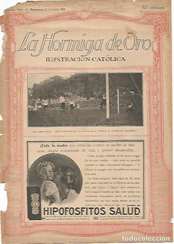 Postales: LAMINA 15195: Portada de La Hormiga de Oro, numero 43 del 23 octubre 1924 - VVAA
