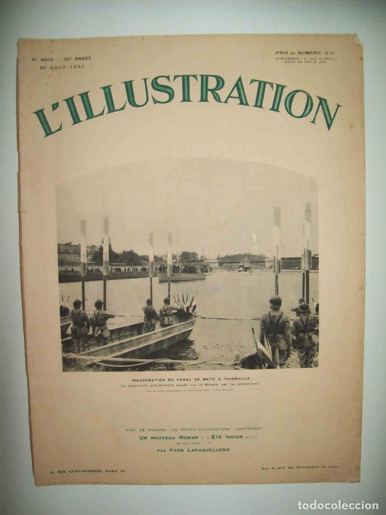 Postais: LAMINA 15008:Portada de la revista L'Illustration, numero 4668 de 20 de agosto de 1932 - VVAA