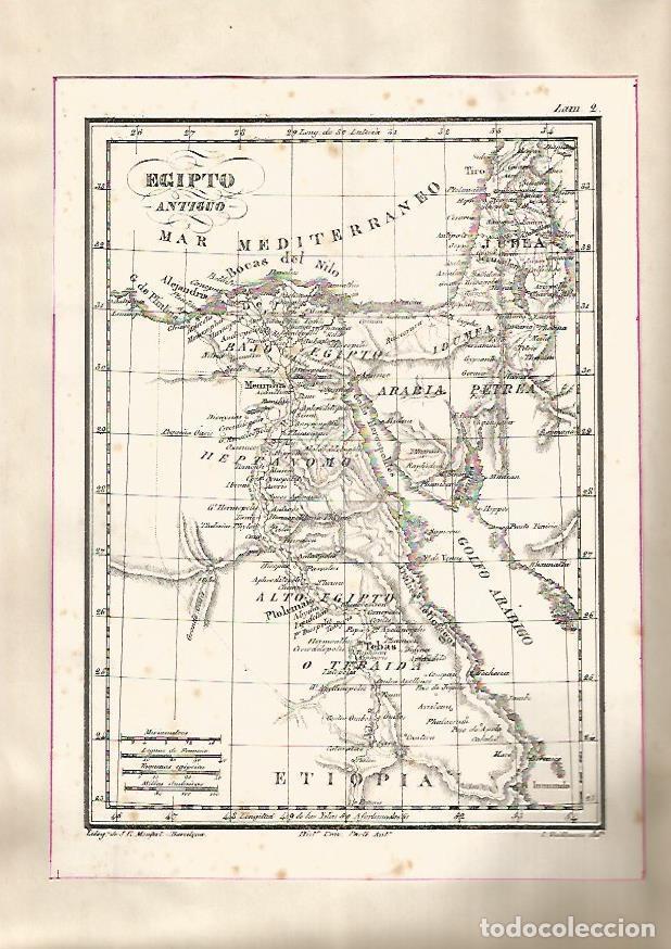Cartes Postales: LAMINA 15209: Mapa de Egipto antiguo - VVAA