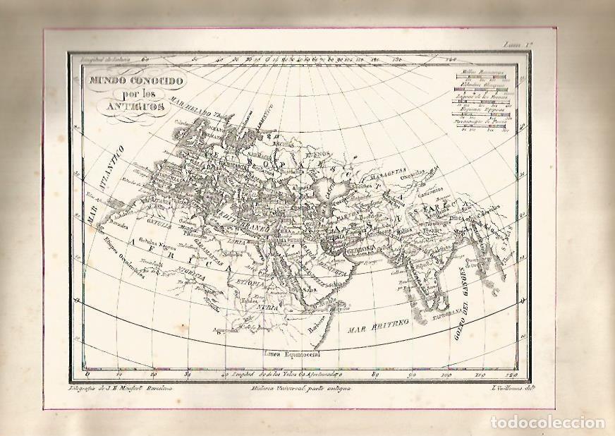 Cartes Postales: LAMINA 15210: Mapa del mundo antiguo - VVAA