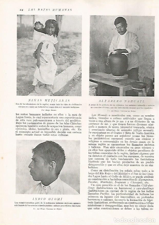 Postkarten: LAMINA 15551: Ni&ntilde;as de Mexico, alfarero nahuatl e indio otomi - Director: Pedro Bosch Gimpera