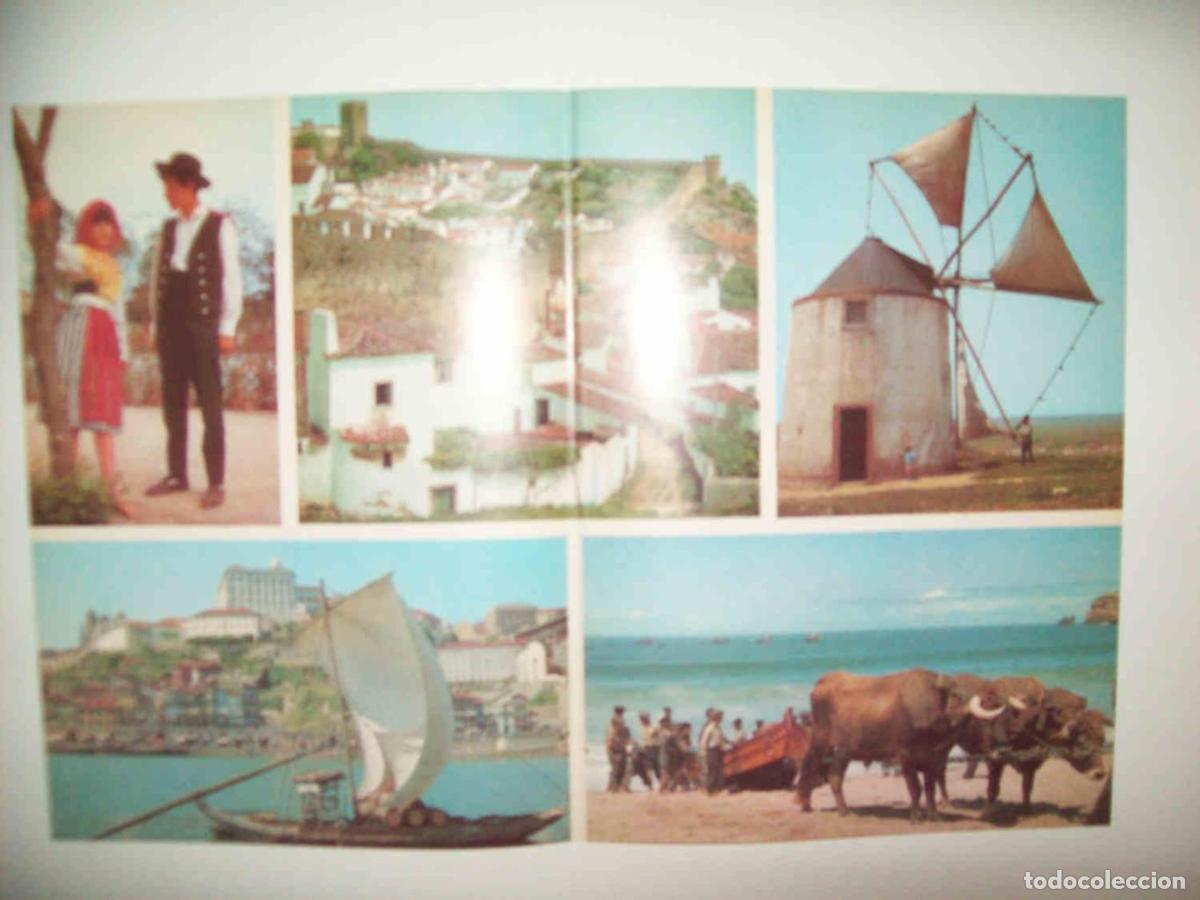 Postkarten: LAMINA 15312: Vista de Obidos, molinos en Alemtejo, el rio Duero y Nazare - Varios
