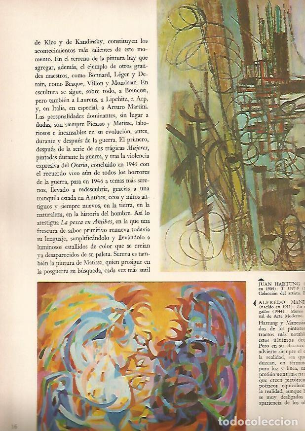 Postkarten: LAMINA 15913: T 1947-9, por Hartung y La ri&ntilde;a de gallos, por Manessier - Varios