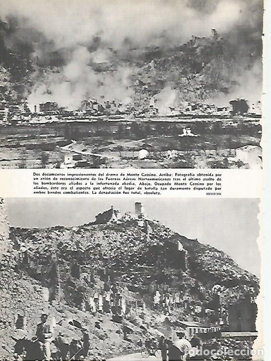 Cartes Postales: LAMINA 16140: Bombardeo en Monte Cassino, Italia - Varios