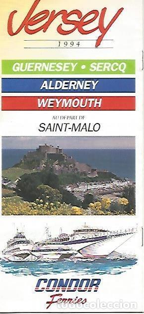 Postcards: LAMINA 16060: Horarios de Condor Ferries. Francia - Varios