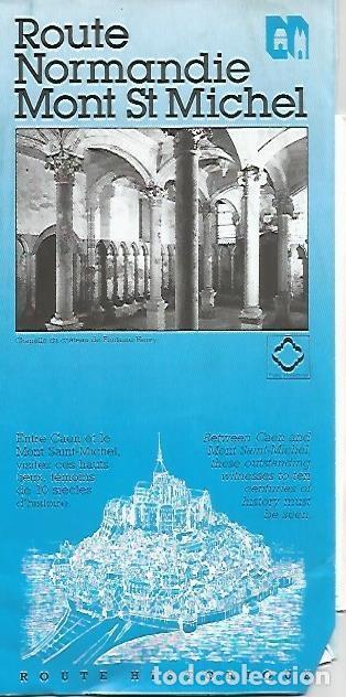 Postcards: LAMINA 16065: Prospecto de turismo de la Route Normandie Mont St Michel, Francia - Varios