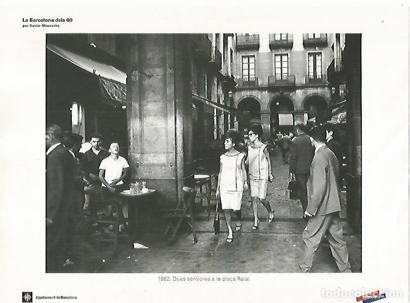 Postales: LAMINA 16045: Se&ntilde;oras en la Plaza Real. 1962 - Xavier Miserachs