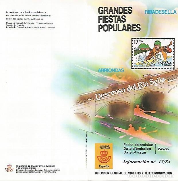 Postales: DIPTICO 16418: Grandes fiestas populares. Ribadesella - Varios