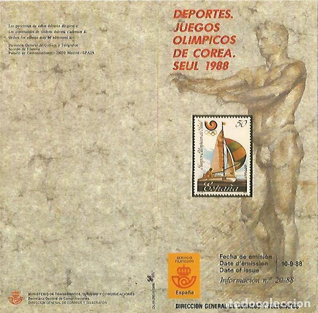 Cartoline: DIPTICO 16390: Juegos Olimpicos de Corea. Seul 1988 - Varios