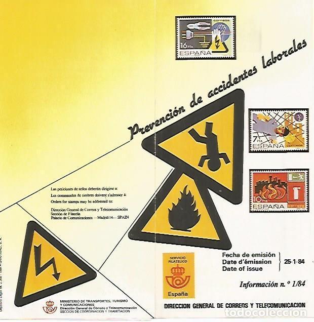 Cartoline: DIPTICO 16474:Prevencion de Accidentes Laborales - Varios
