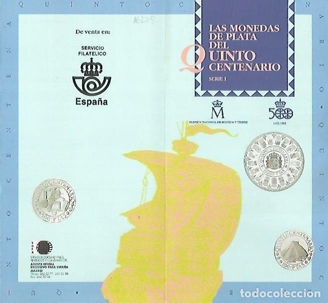 Postais: DIPTICO 16279: Las monedas de oro del Quinto Centenario. Serie I - Varios