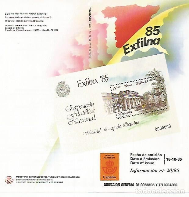 Postais: DIPTICO 16411: Exfilna 85 - Varios