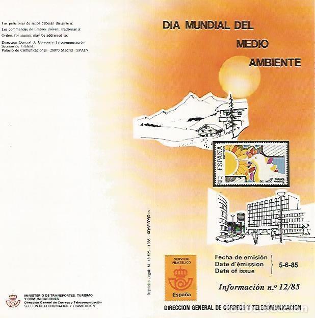 Postais: DIPTICO 16422: Dia mundial del Medio Ambiente 85 - Varios