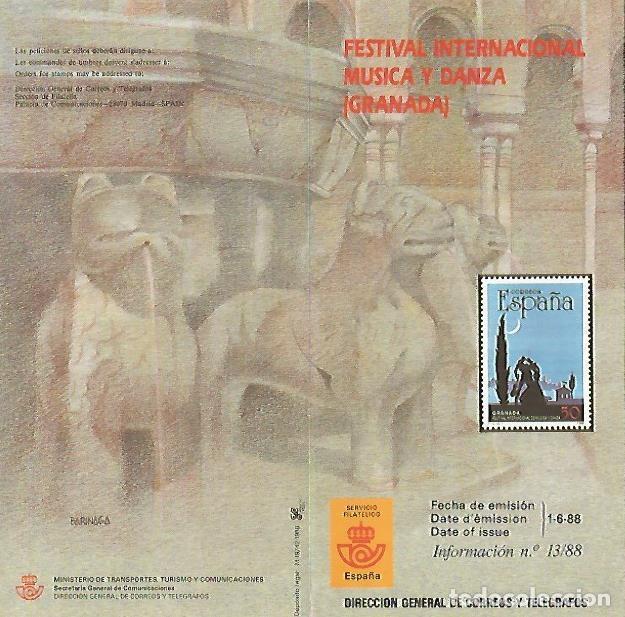Postkarten: DIPTICO 16393: Festival Internacional Musica y Danza. Granada - Varios