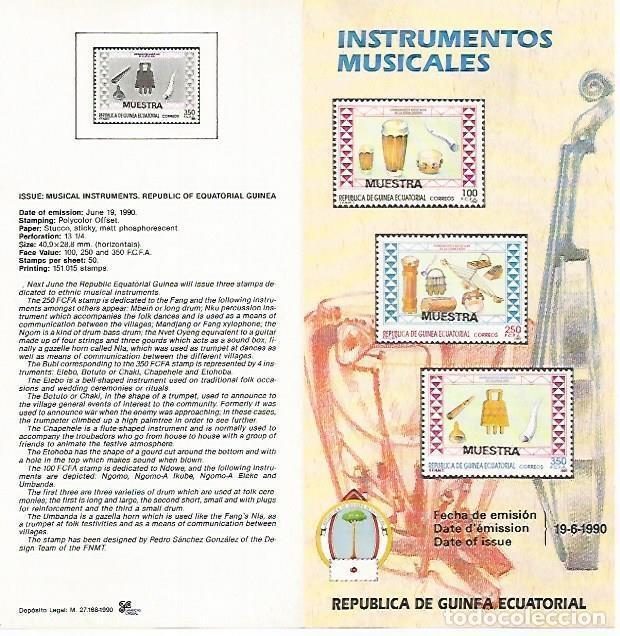 Postais: DIPTICO 16408: Instrumentos musicales - Varios
